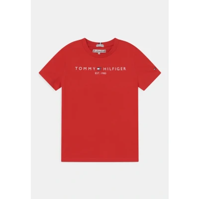 Bild av Tommy Hilfiger Essential TEE Tshirt med print för barn, Storlek: 74, Deep crimson