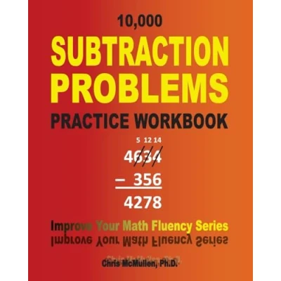 Bild av 10,000 Subtraction Problems Practice Workbook: Improve Your Math Fluency Series