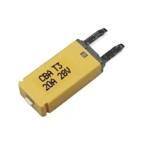Bild av Hansor Circuit Breaker Mini, typ 3. Manuell återställning, 20A CBA3 Series Standard Flat Fuse 20 A Yellow 1 st