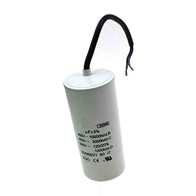 Bild av Motorkondensator CBB60 kapacitans 4 80 uF 450Vac frekvens 50/60Hz vit kondensator (30UF)