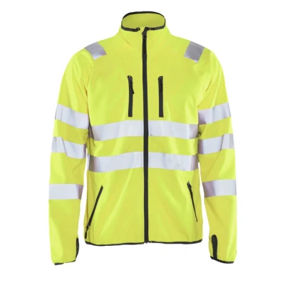 Bild av VARSELJACKA 4906 2512 SOFTSHELL VARSELGUL XL Beijerbygg Byggmaterial