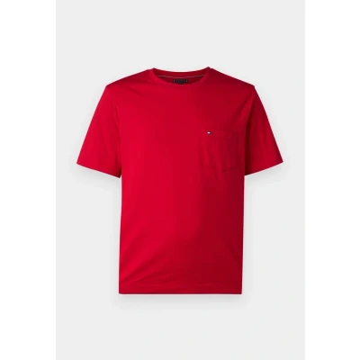 Bild av Tommy Hilfiger Essential Solid Pocket TEE Tshirt bas, Storlek: Large, Medium red