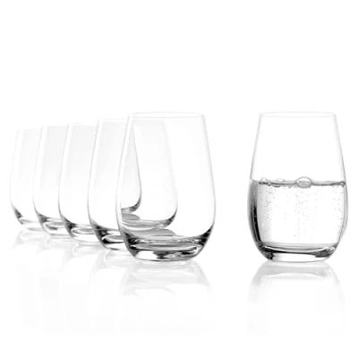 Bild av Stölzle Lausitz Event vattenglas set om 6 I 465 ml vattenmugg tidlös design diskmaskinssäker och okrossbar juicekopp Everyday kristallmugg av blyfritt kristallglas