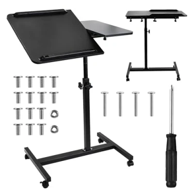 Bild av Maclean mobile desk/laptop stand, black, height adjustment 59 89cm, max. 30kg , MC 121 B