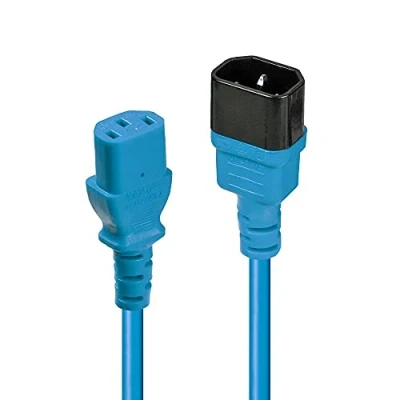 Bild av Lindy IEC 0,5 m förlängningskabel P1 blå 1
