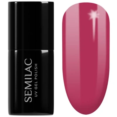 Bild av Semilac Semi permanent gel nagellack UV 066 glansig tranbär 7ml
