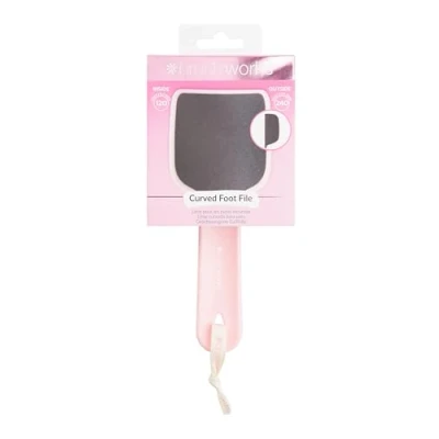 Bild av Brushworks Curved Foot File Fotfil, Rosa, 4 x 9.5 23.2 cm