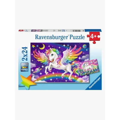 Bild av Ravensburger Pussel Unicorn &amp; Pegasus 2x24 Bitar