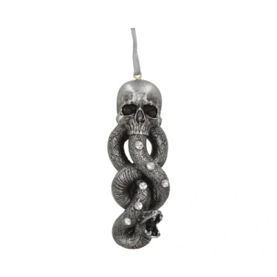 Bild av Nemesis Now officiellt licensierad Harry Potter Dark Mark Voldemort hängande prydnad, silver, 9,5 cm