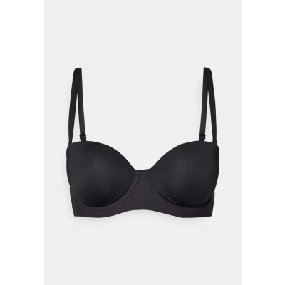 Bild av Schiesser Bandeau MIT Schale Unique Micro Axelbandslös bh / Multifunktionsbh, Storlek: 75A, Schwarz