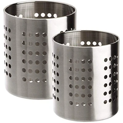 Bild av Space Home Bestickuppsamlare Rostfritt Stål Set om 2 Silver