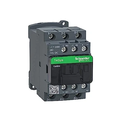 Bild av Schneider Electric Tesys d contactor lc1d32bd 3p 32a ac 3 15kw@400v 1no+1nc aux contact 24v dc coil