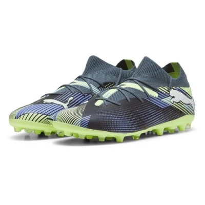 Bild av Puma Future 7 Match MG Fotbollsskor fasta dobbar, Storlek: 47, Gray skies/white/fizzy apple Textil/syntet