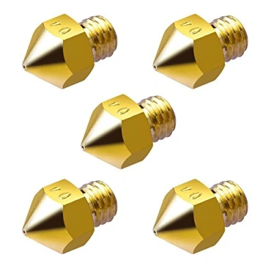Bild av SIENOC 3D extrudermunstycke 0,4 mm mässing extruderingmunstycke tryckhuvuden för MK8 Makerbot Reprap skrivare (5 pack)