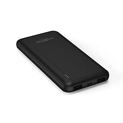 Bild av Ansmann powerbank 10 000 mAh 2 port med LED statusdisplay externt batteri 2,1 A, extern batteri, bärbar laddare kompatibel Apple iPhone iPad Samsung Huawei Xiaomi svart