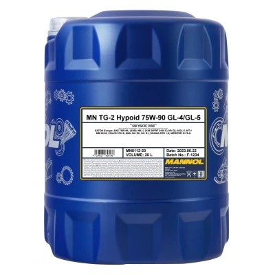 Bild av MANNOL TG 2 Hypoid MN8112 20 Huile de transmission 75W 90 SCANIA: 3 series, RENAULT TRUCKS: Magnum