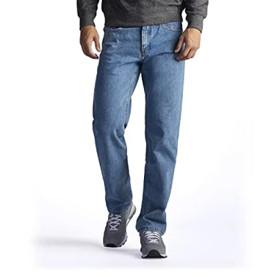 Bild av Lee Herr Jeans Normal passform rak ben jeans, Light Stone, 32W / 36L