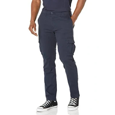 Bild av Amazon Essentials Men&#039;s Stretchiga cargobyxor med smal passform (finns i Big &amp; Tall), Marinblå, 28W / 32L