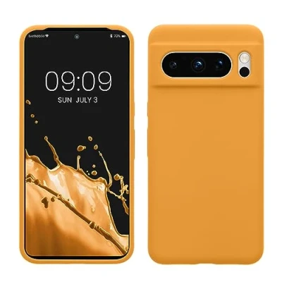 Bild av kwmobile fodral kompatibelt med Google Pixel 8 Pro TPU silikon telefonskydd mjuk finish mango