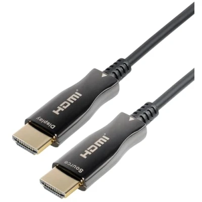 Bild av MAXTRACK aktiv HDMI® fiberkabel med Ethernet C508 15ML HDMI 2.0, 4K UHD, 4K@60 Hz, 3D, HDR, HDCP 2.2, YUV 4:4, optisk omvandlare, upp till 100 m räckvidd