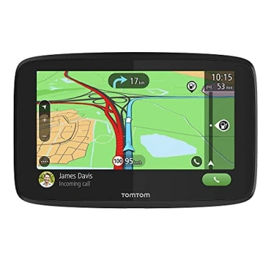 Bild av TomTom GO Essential bil GPS, 6 tum bilnavigator, med en provperiod på fartkameravarningar samt Traffic, EU kartor, handsfreesamtal, uppdateringar via Wi Fi, magnetfäste, Svart