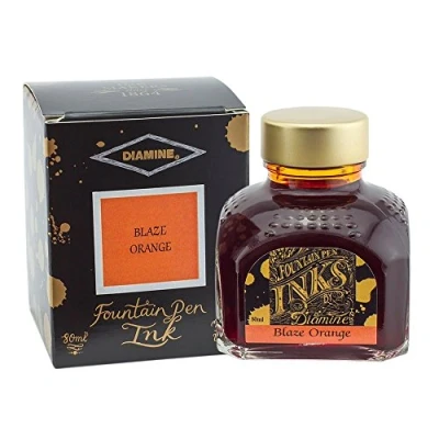 Bild av Diamine 80 ml Blaze Orange reservoarpenna bläckflaska