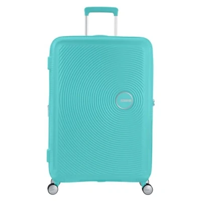 Bild av American Tourister Soundbox Spinner expanderbar resväska, Poolside blå, 77/28 TSA EXP, L (77 cm 110 L)