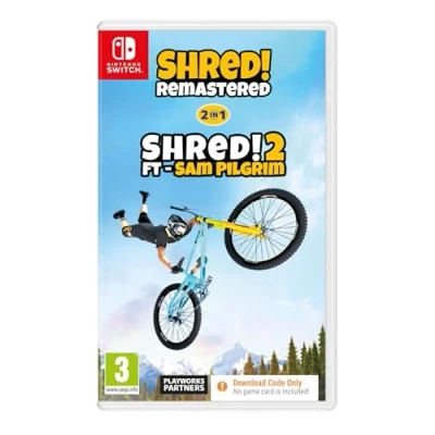 Bild av Shred! Remastered + 2 ft Sam Pilgrim (Code in a Box) Nintendo Switch Racing