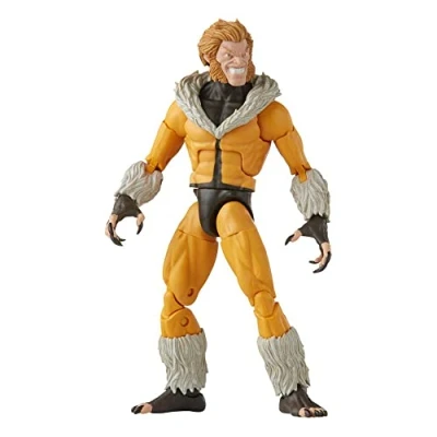 Bild av Hasbro Marvel Legends Series X Men Sabretooth actionfigur 15 cm samlarobjekt leksak, 3 bygg A figur del