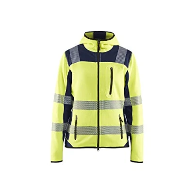 Bild av VARSELJACKA 4967 2120 STICKAD DAM VARSELGUL/MARINBLÅ XS Beijerbygg Byggmaterial