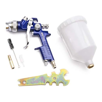 Bild av IPOTOOLS HVLP färgsprutpistol 1,3 mm H 827P professionellt färgspraysystem sprutpistol med 600 ml plastkopp och munstycke i rostfritt stål