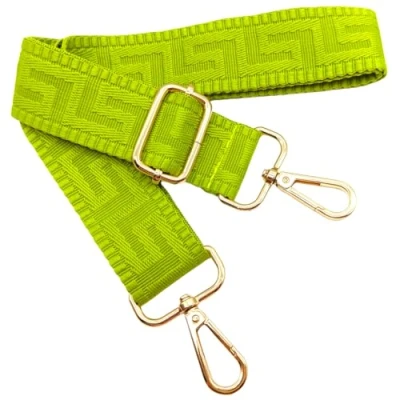 Bild av Justerbar Färgglad axelrem för Kvinnor Handväskor Gulgrön, 80 130 cm Handväskrem med Guld Karbinhake, Hållbar Crossbody Väska, Gitarr, Moderna Väskor Tillbehör, 3,8 cm, 1311