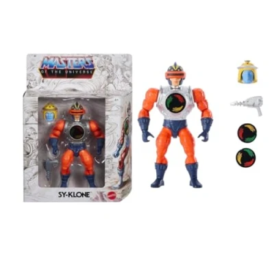 Bild av Masters of the Universe Origins Sketchbook Series Sy Klone actionfigur 13,97 cm inspirerad av mänsklig tornadodesign detaljerad design och rörliga leder, JFX02