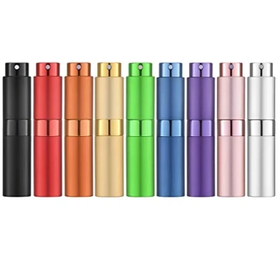 Bild av Toureal 8 ml parfym atomiser för resor, påfyllningsbara sprayflaskor, Aftershave dispenser (färgfärg)