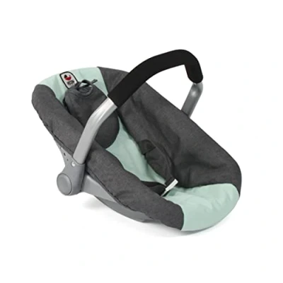 Bild av Bayer Chic 2000 Dockbilstol för babydockor, docktillbehör, mörkgrå, mint