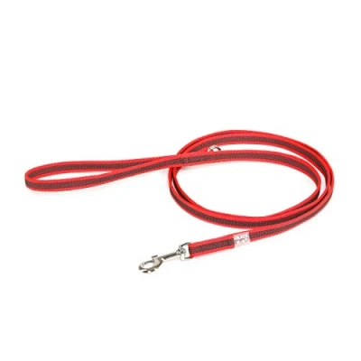 Bild av Julius K9 C&amp;G Super grip leash.red/grey.14mm/1.8m.with handle.max 30kg