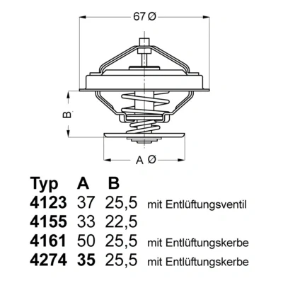 Bild av WAHLER 4123.80D Thermostat d&#039;eau 80 avec joint d&#039;étanchéite VOLKSWAGEN: GOLF 4, 3, TRANSPORTER 4 Bus, SEAT: Leon I 3/5 portes, Toledo 2 Limousine