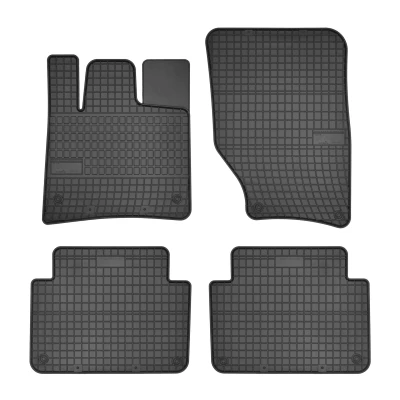 Bild av FROGUM 0724 Ensemble de tapis sol Caoutchouc avant et arrière 4 noir Sur mesure AUDI: Q7
