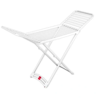 Bild av Vileda Zaffiro Golvtorkställ, stående ställning för utomhusbruk, med hjul, hopfällbar, 20 meter, 100% harts, 182 x 55 88 cm
