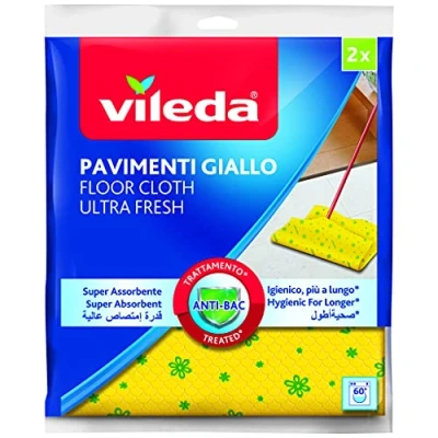 Bild av Vileda Golvduk, gul, 2 stycken