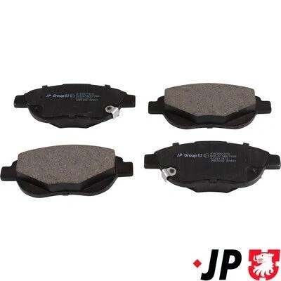 Bild av JP GROUP 4163601810 Jeu de plaquettes frein Essieu avant contact signal d&#039;usure exclu PEUGEOT: 207 3/5 portes, 206 307 portes
