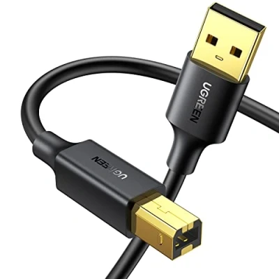 Bild av UGREEN USB 2.0 A till B Skrivarkabel. (2M)
