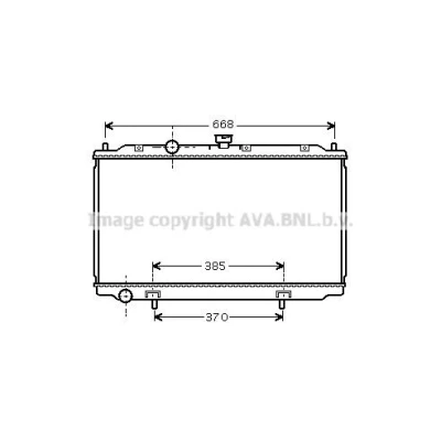 Bild av PRASCO CTA5048D Condenseur De Clim avec déshydrateur 11,6 8,3 Aluminium 560 R 134a CHEVROLET: Aveo 5 portes, Trax, Berline, OPEL: Mokka / X