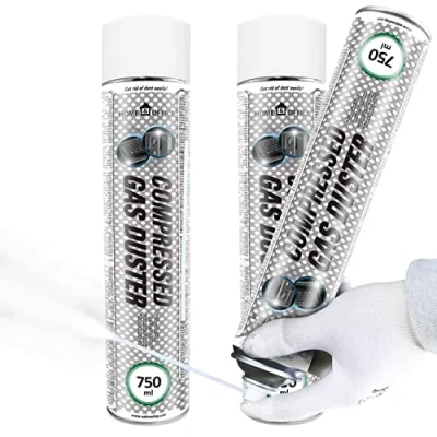 Bild av AABCOOLING Home&amp;Office Compressed Gas Duster Icke ledande Sprej Till 50*C 750ml Värdepaket 2 st Färglös Frysspray för Rör, Chok Frysning Spray, av Elektroniska Kretsar
