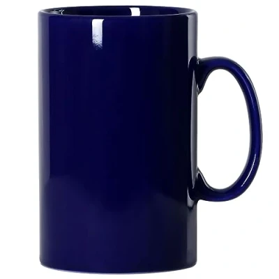 Bild av 8 dl extra stor keramisk kaffemugg, Smilatte M018 klassisk porslinschef superstor tekopp med handtag för kontor och hem, blå