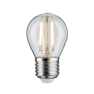 Bild av Paulmann 28691 LED lampa filament drop 2,6W glödlampa klar 2700K varmvit E27