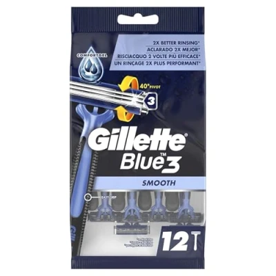 Bild av Gillette Bleu 3 Rasoirs Jetables x12