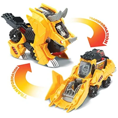 Bild av VTech Switch &amp; Go Dinos Oxor för bil/dinosaurie, 80 195005, flerfärgad, fransk version