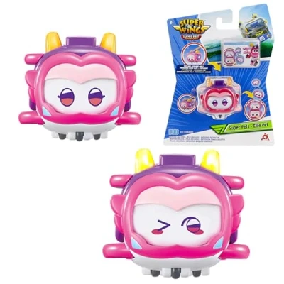 Bild av Super Wings Pet Ellie, gnistrande ljuseffekt, leksak för pojkar och flickor 3 4 5 6 7 8 år, flerfärgad, cm