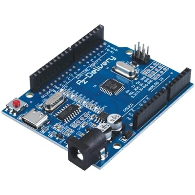 Bild av AZDelivery 1 x mikrostyrenhetskort AZ ATmega328 bräda med USB C anslutning inklusive e bok!